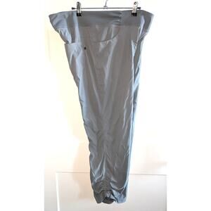 Womens Mountain Hardwear Rouched Ankle Pants Gray Sz XL Pull On
